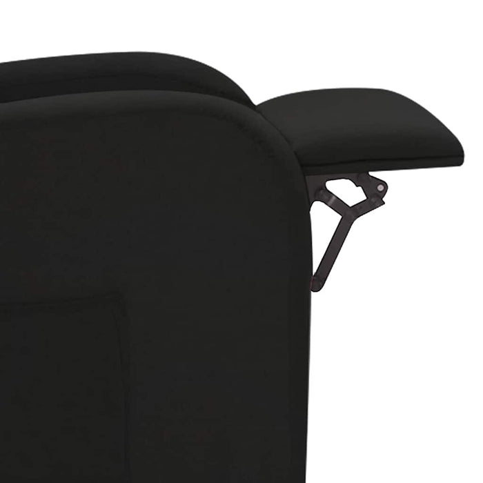 Fotoliu rabatabil electric, negru, material textil WALTI