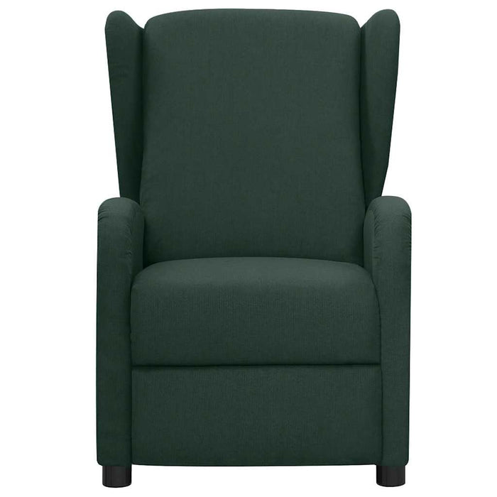 Fotoliu rabatabil electric, verde închis, material textil WALTI