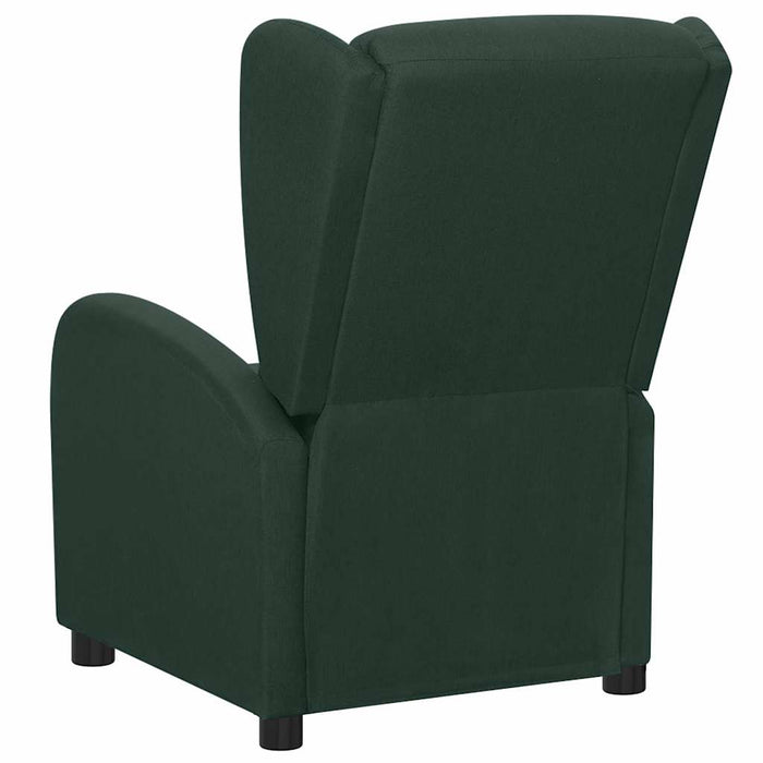 Fotoliu rabatabil electric, verde închis, material textil WALTI