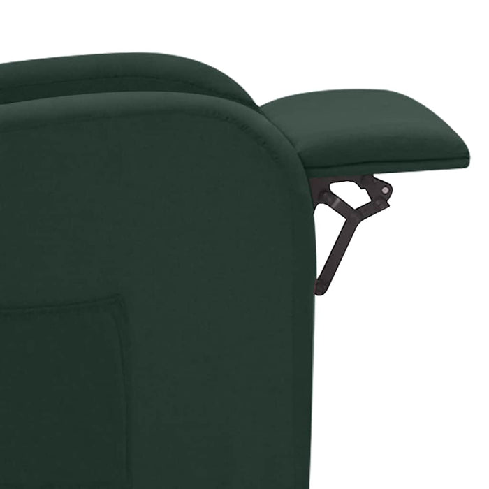 Fotoliu rabatabil electric, verde închis, material textil WALTI
