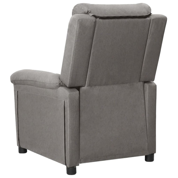 Fotoliu rabatabil electric, gri deschis, textil - WALTI WALTI