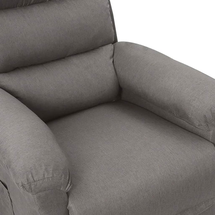 Fotoliu rabatabil electric, gri deschis, textil - WALTI WALTI