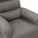 Fotoliu rabatabil electric, gri deschis, textil - WALTI WALTI