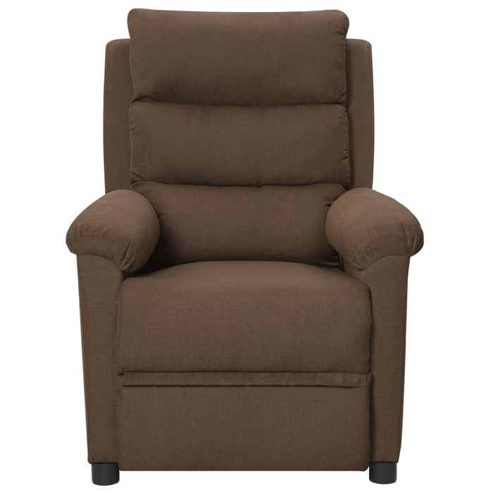 Fotoliu rabatabil electric, maro, material textil - WALTI WALTI