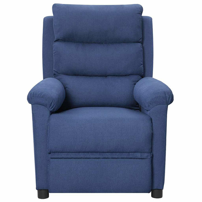 Fotoliu rabatabil electric, albastru, material textil WALTI