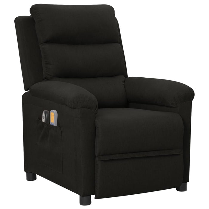 Fotoliu de masaj electric rabatabil, negru, textil - WALTI WALTI