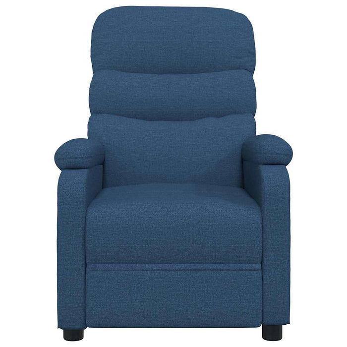 Fotoliu rabatabil electric, albastru, material textil WALTI