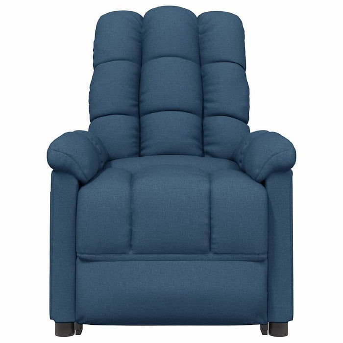 Fotoliu rabatabil electric, albastru, material textil WALTI
