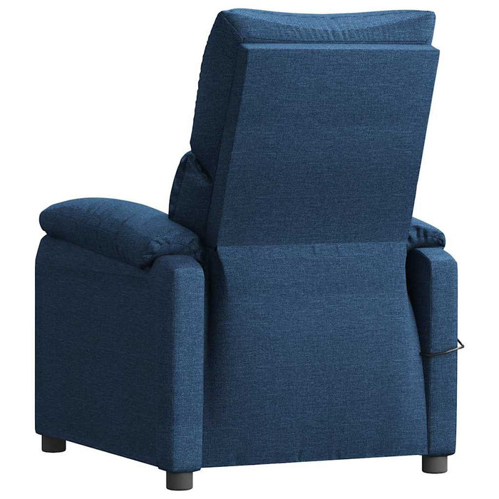 Fotoliu rabatabil electric, albastru, material textil WALTI