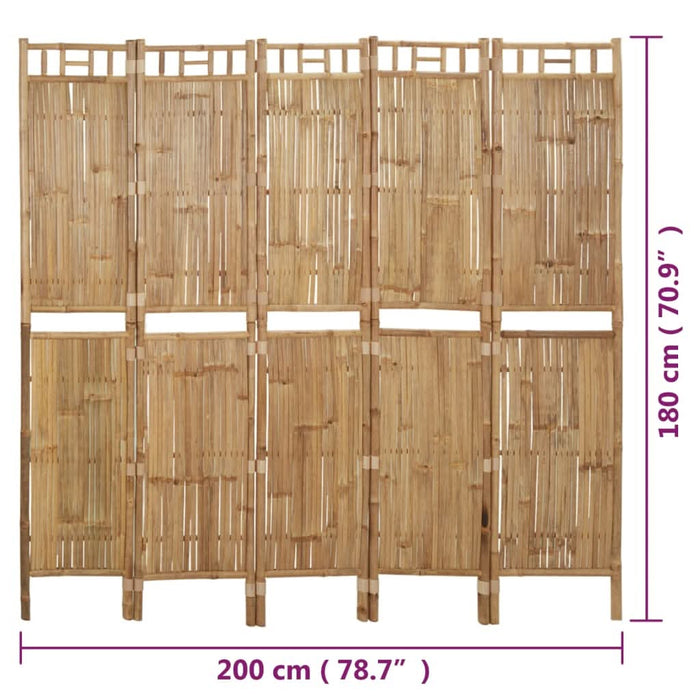 Paravan de cameră cu 5 panouri, 200 x 180 cm - WALTI WALTI