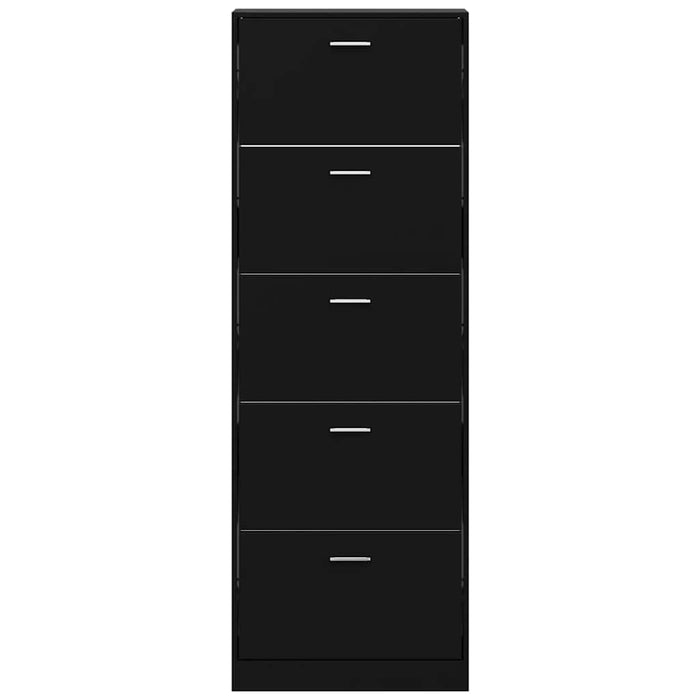 Pantofar, negru, 59x17x169 cm, lemn compozit - WALTI WALTI
