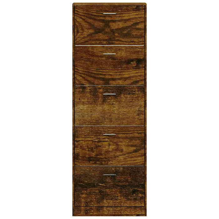 Pantofar, stejar fumuriu, 59x17x169 cm, lemn compozit - WALTI WALTI