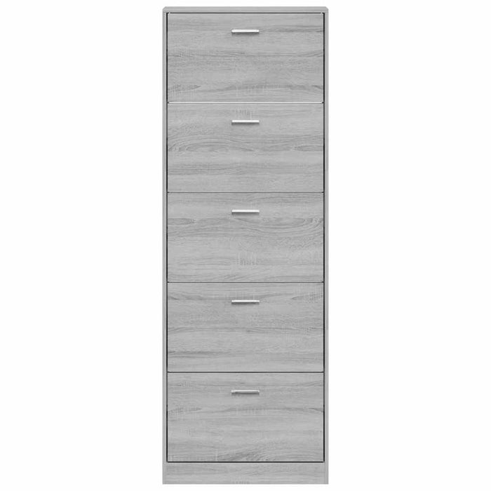 Pantofar, gri sonoma, 59x17x169 cm, lemn prelucrat - WALTI WALTI