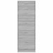 Pantofar, gri sonoma, 59x17x169 cm, lemn prelucrat - WALTI WALTI