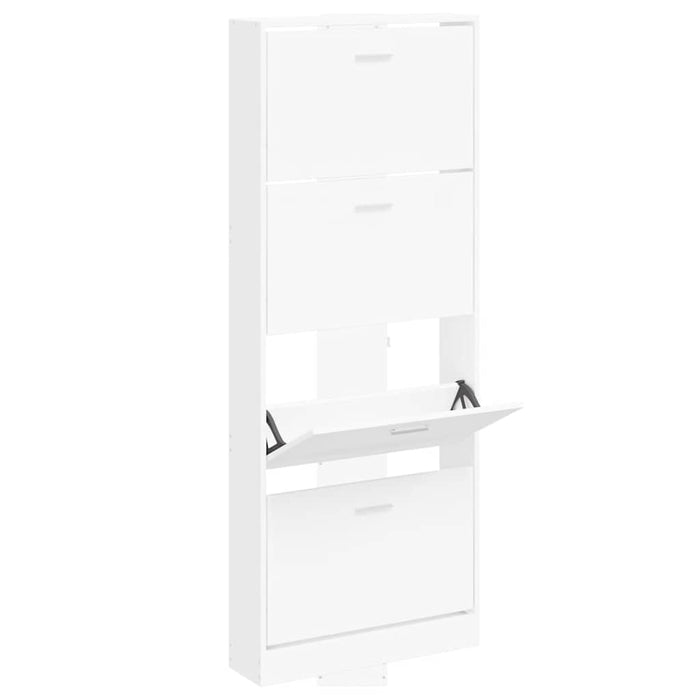 Pantofar, alb, 59x17x150 cm, lemn prelucrat - WALTI WALTI