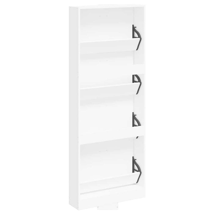 Pantofar, alb, 59x17x150 cm, lemn prelucrat - WALTI WALTI