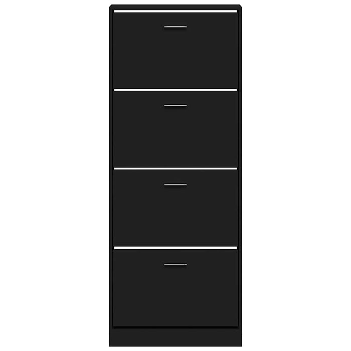 Pantofar, negru, 59x17x150 cm, lemn compozit - WALTI WALTI