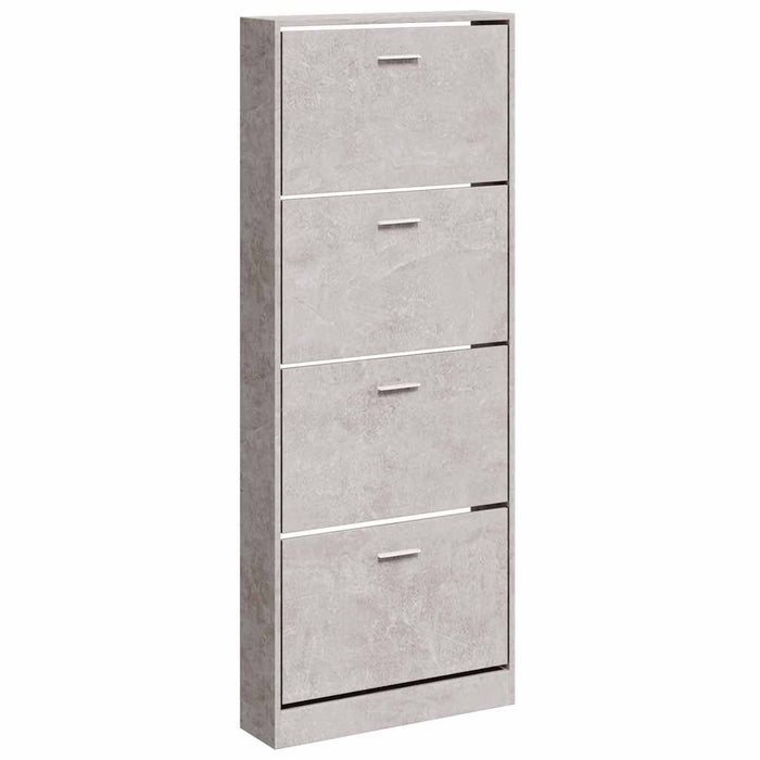 Pantofar, gri beton, 59x17x150 cm, lemn compozit - WALTI WALTI