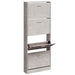 Pantofar, gri beton, 59x17x150 cm, lemn compozit - WALTI WALTI