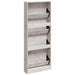 Pantofar, gri beton, 59x17x150 cm, lemn compozit - WALTI WALTI