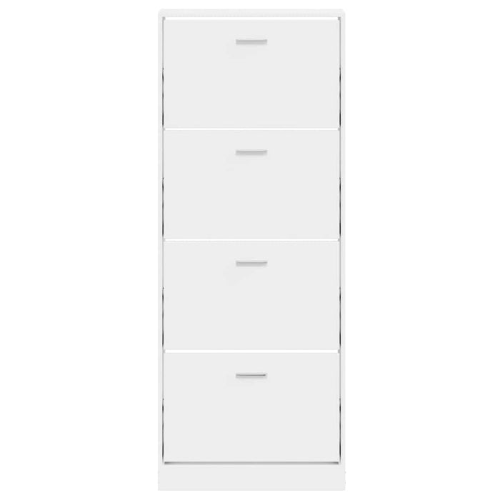 Pantofar, alb extralucios, 59x17x150 cm, lemn compozit - WALTI WALTI