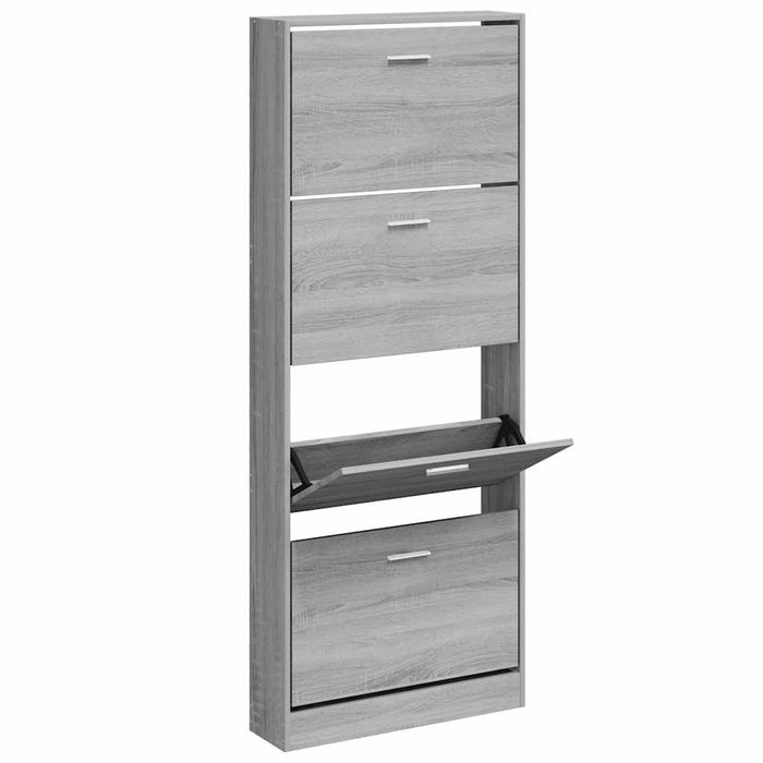Pantofar, gri sonoma, 59x17x150 cm, lemn prelucrat - WALTI WALTI