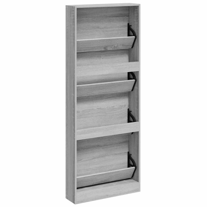 Pantofar, gri sonoma, 59x17x150 cm, lemn prelucrat - WALTI WALTI
