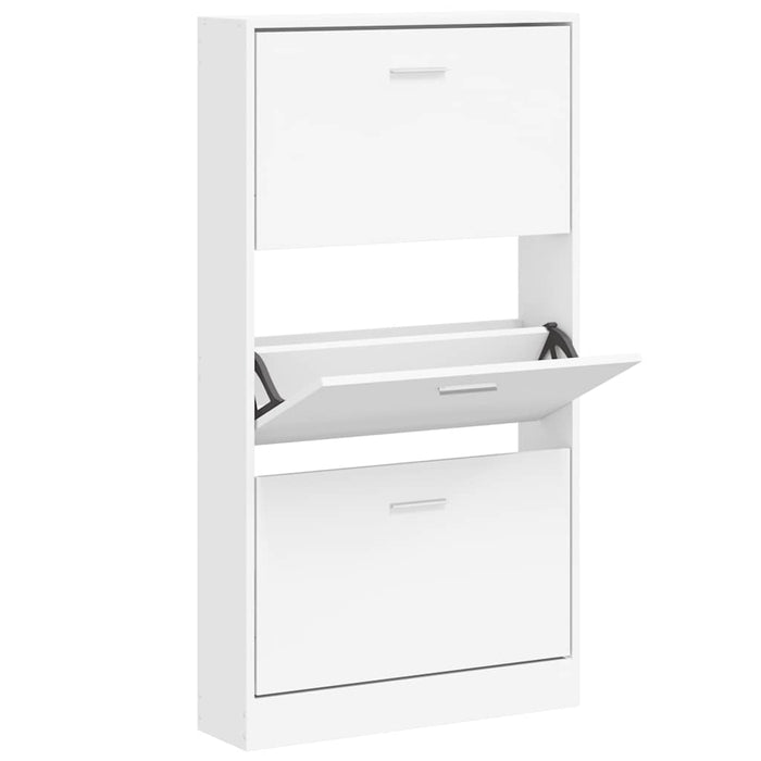 Dulap pentru pantofi, alb, 59x17x108 cm, lemn stratificat WALTI