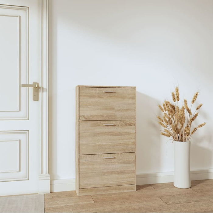 Pantofar, stejar, 59x17x108 cm, lemn prelucrat - WALTI WALTI