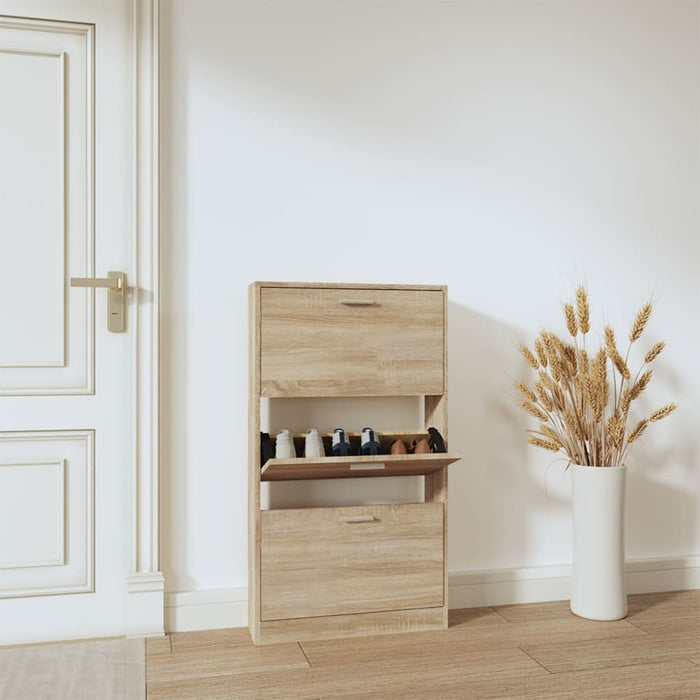 Pantofar, stejar, 59x17x108 cm, lemn prelucrat - WALTI WALTI