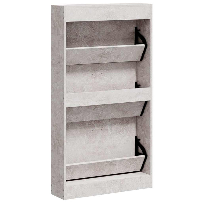 Pantofar, gri beton, 59x17x108 cm, lemn compozit - WALTI WALTI
