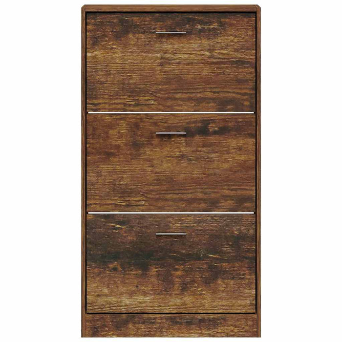 Pantofar, stejar fumuriu, 59x17x108 cm, lemn compozit - WALTI WALTI
