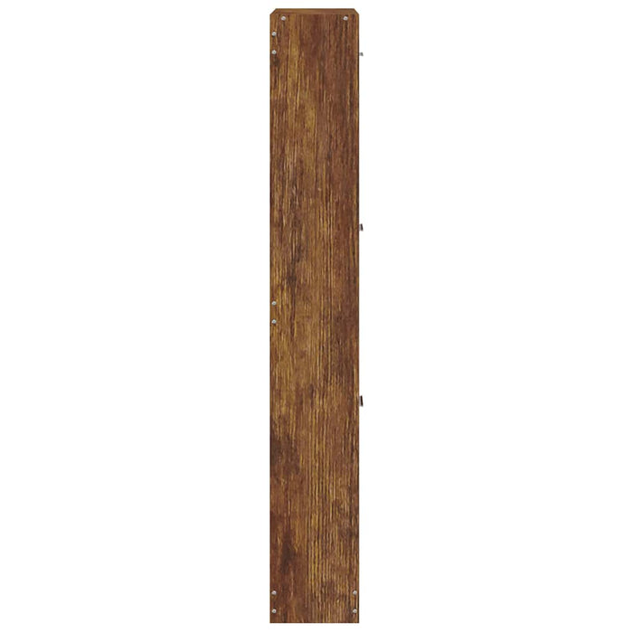 Pantofar, stejar fumuriu, 59x17x108 cm, lemn compozit - WALTI WALTI