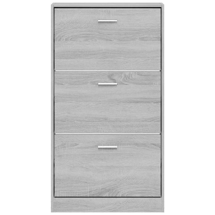 Pantofar, gri sonoma, 59x17x108 cm, lemn prelucrat - WALTI WALTI