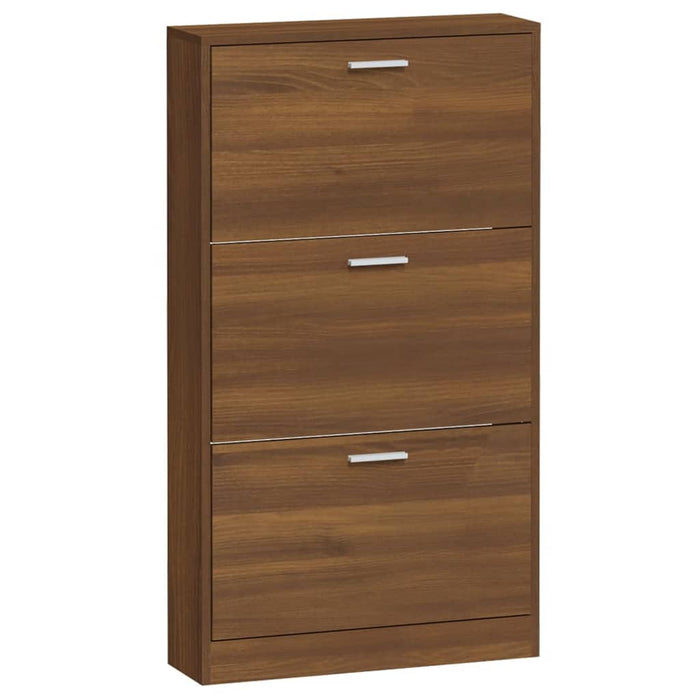 Pantofar, stejar maro, 59x17x108 cm, lemn compozit - WALTI WALTI