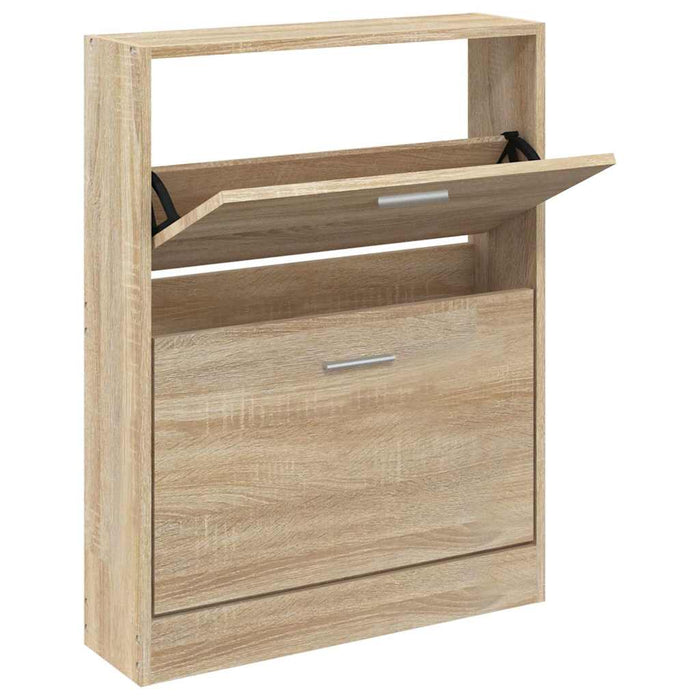 Dulap pantofi stejar 59x17x81 cm lemn stratificat WALTI