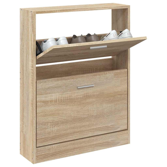 Dulap pantofi stejar 59x17x81 cm lemn stratificat WALTI