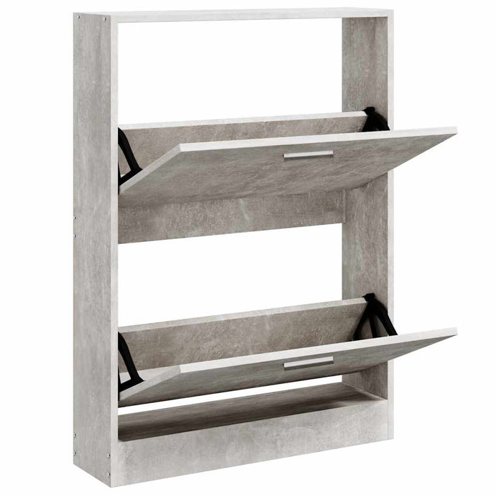Pantofar, gri beton, 59x17x81 cm, lemn compozit - WALTI WALTI