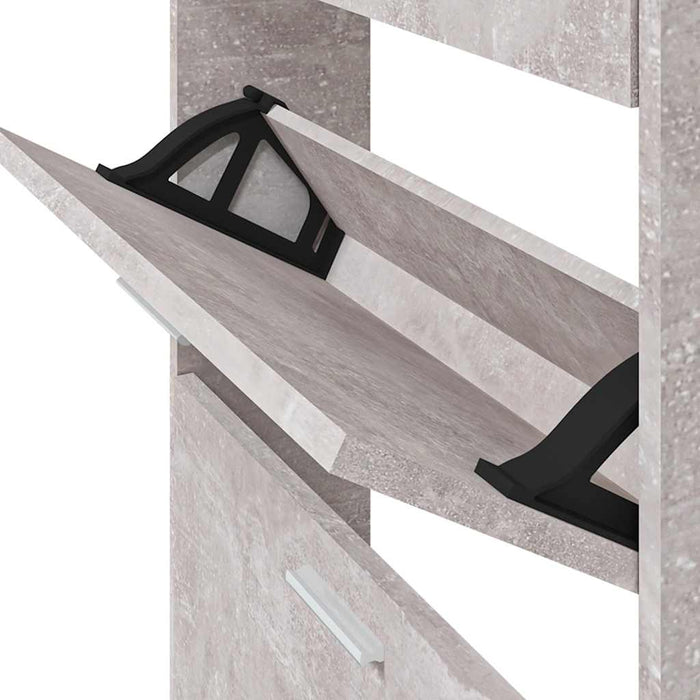 Pantofar, gri beton, 59x17x81 cm, lemn compozit - WALTI WALTI