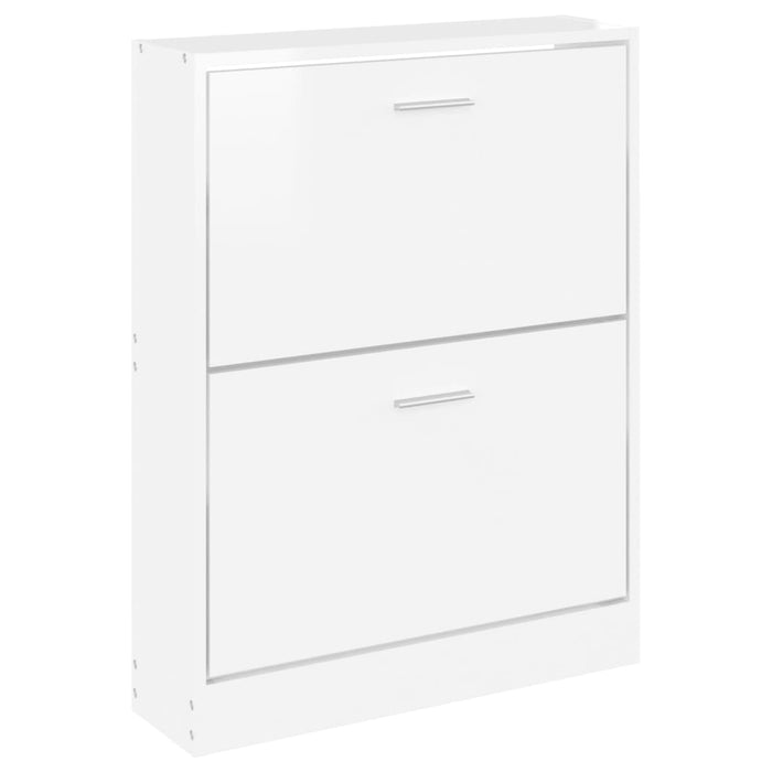 Pantofar, alb extralucios, 59x17x81 cm, lemn prelucrat - WALTI WALTI