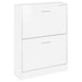 Pantofar, alb extralucios, 59x17x81 cm, lemn prelucrat - WALTI WALTI