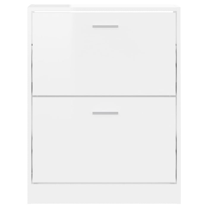Pantofar, alb extralucios, 59x17x81 cm, lemn prelucrat - WALTI WALTI