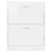 Pantofar, alb extralucios, 59x17x81 cm, lemn prelucrat - WALTI WALTI