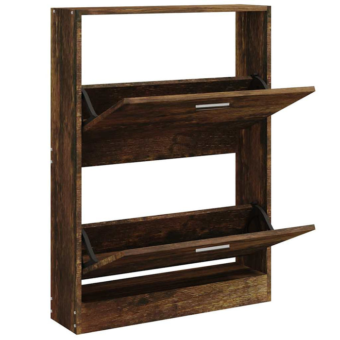 Pantofar, stejar fumuriu, 59x17x81 cm, lemn compozit - WALTI WALTI
