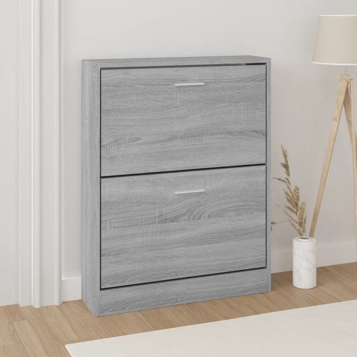 Pantofar, gri sonoma, 59x17x81 cm, lemn prelucrat - WALTI WALTI