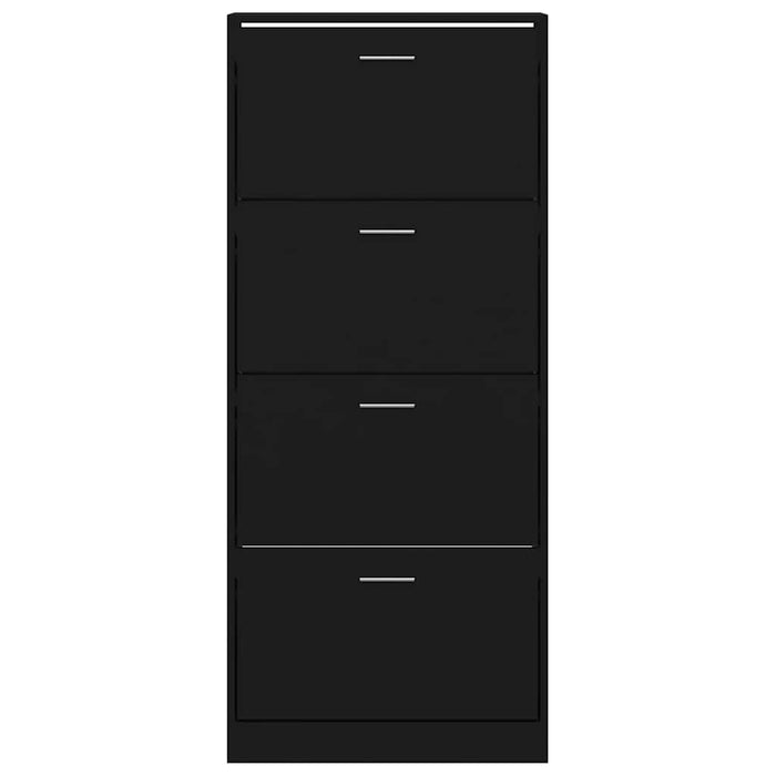 Pantofar, negru, 63x24x147 cm, lemn compozit - WALTI WALTI