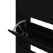 Pantofar, negru, 63x24x147 cm, lemn compozit - WALTI WALTI