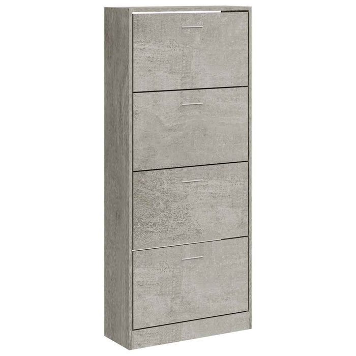 Pantofar, gri beton, 63x24x147 cm, lemn compozit - WALTI WALTI