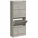 Pantofar, gri beton, 63x24x147 cm, lemn compozit - WALTI WALTI