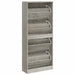 Pantofar, gri beton, 63x24x147 cm, lemn compozit - WALTI WALTI